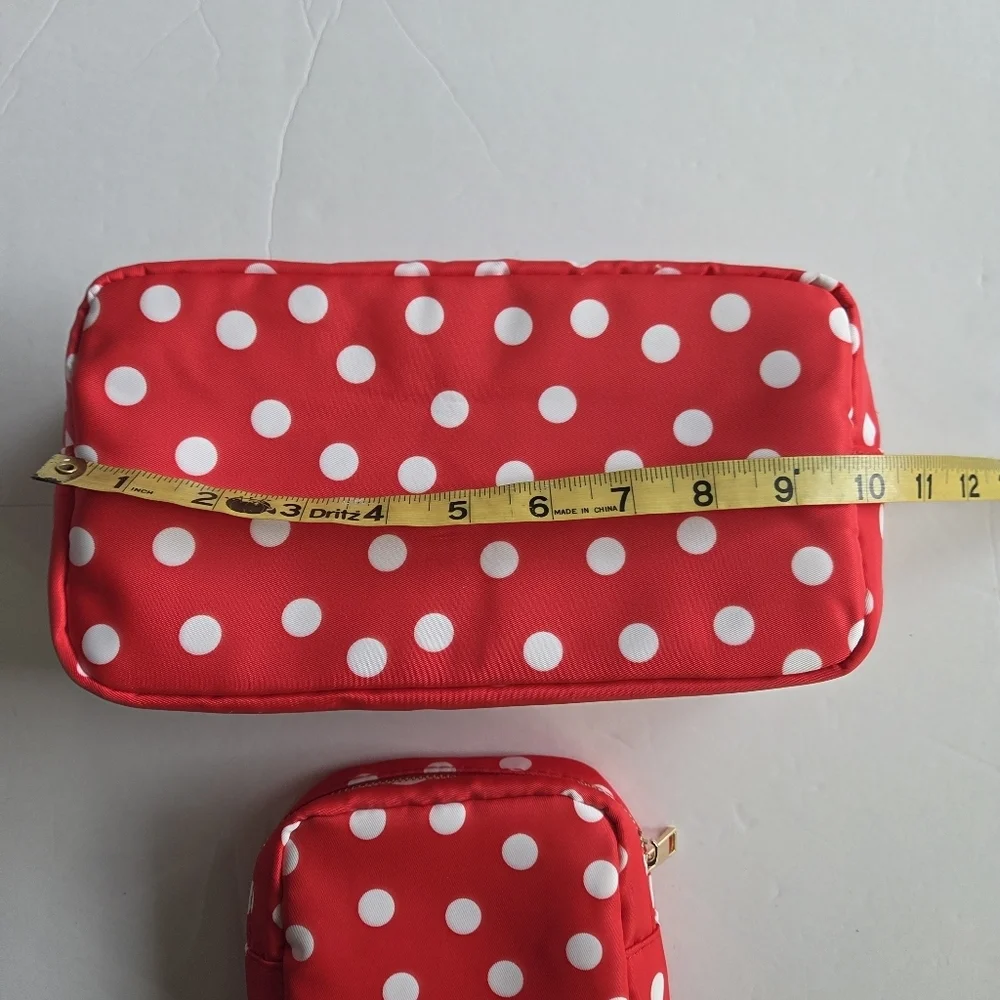 Red Polka Dot Cosmetic Bags